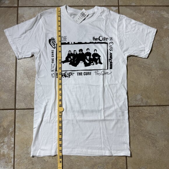 The Cure Logos Two-Sided Womens MEDIUM White T-Shirt New - Picture 4 of 8